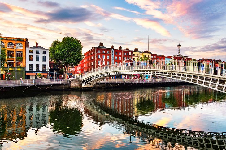 Ireland In Pictures Most Beautiful Places To Visit Hapenny Bridge Dublin - Education Republic