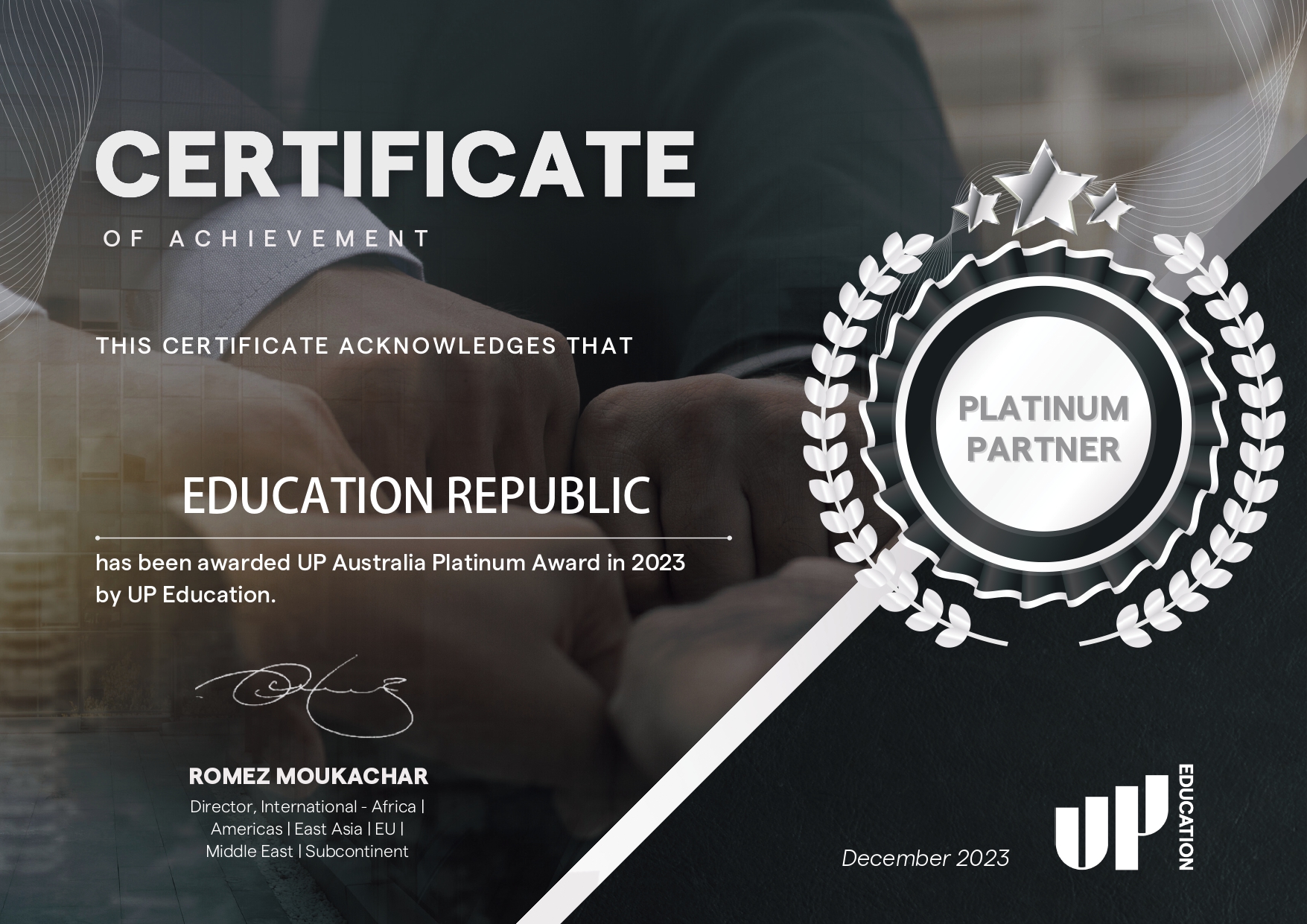 Au Platinum Awards Education Republic Page 0001 - Education Republic